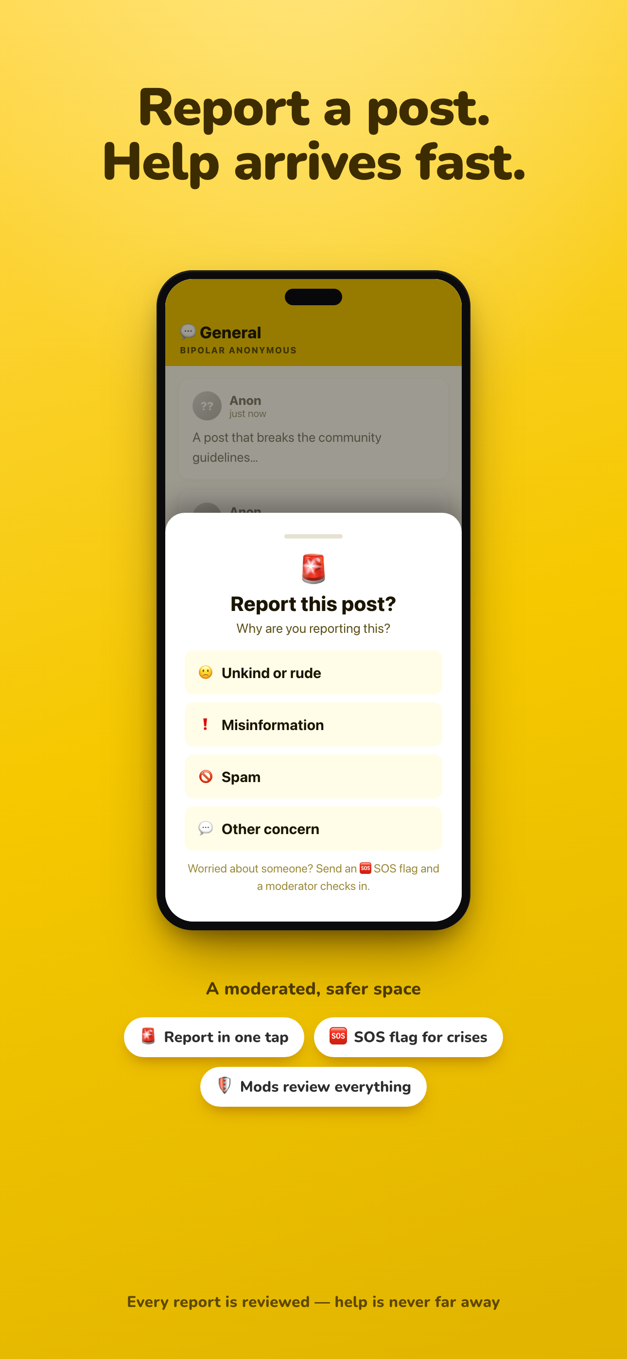 Report and keep it safe